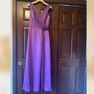 Electric Fuschia chiffon maxi size 8